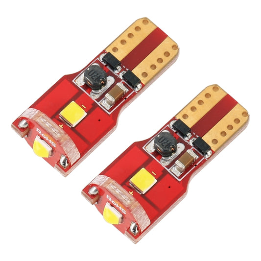 2 PCS T10 / W5W / 168 / 194 DC12V / 1.6W / 6000K / 130LM 3LEDs SMD-3030 Car Red Board Clearance Light (White Light) by buy2fix