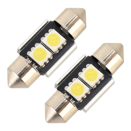 10 PCS 31mm DC12V / 1.7W / 7000K / 70LM 2LEDs SMD-5050 Car Reading Lamp(White Light) by buy2fix