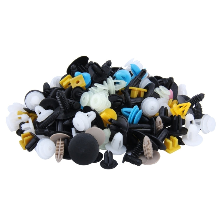 100 PCS Hole Plastic Rivets Fastener Push Clips(Colors) by buy2fix