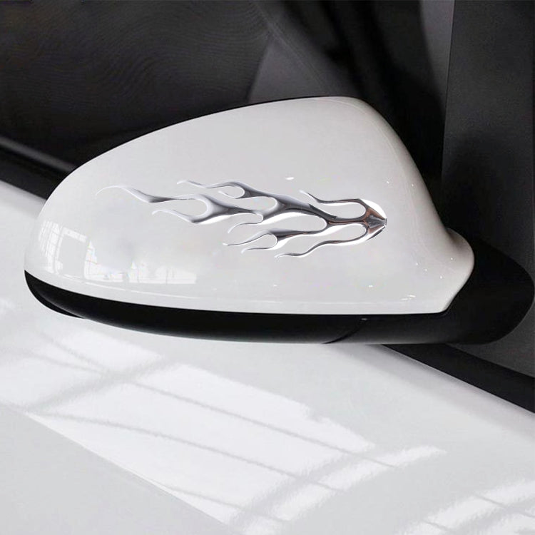 Flame Pattern Car Stickers(Silver) by buy2fix