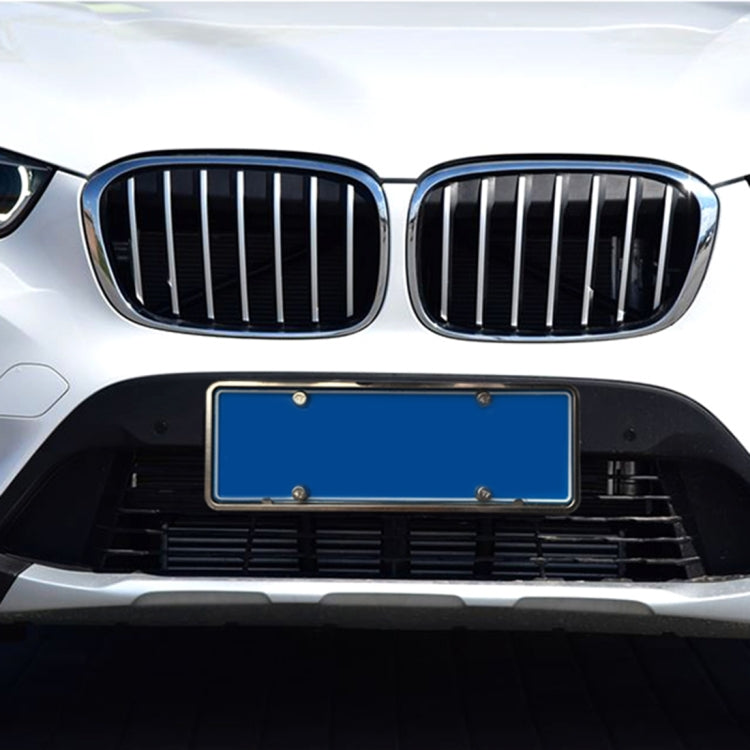 2 PCS Car License Plate Aerospace Aluminum Bracket Frame Holder Stand Mount, Size: 440mm x 140mm(Silver) by buy2fix