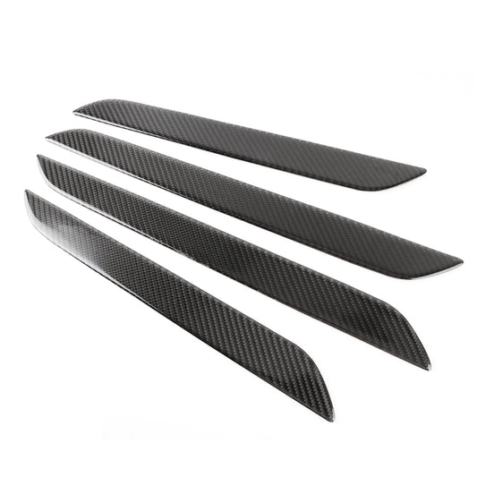4 PCS Carbon Fibre Car Door Panel Decorative Sticker for Audi Q3 2013-2018 by buy2fix