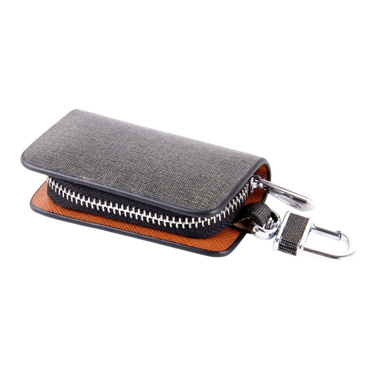 Universal Leather Knead Skin Texture Waist Hanging Zipper Wallets Key Holder Bag (No Include Key)(Black) by buy2fix