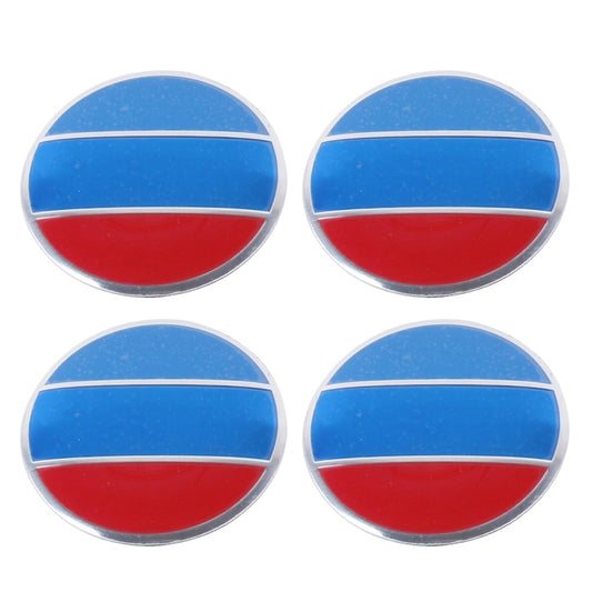 4 PCS National Flag Metal Car Sticker Wheel Hub Caps Centre Cover Decoration by buy2fix