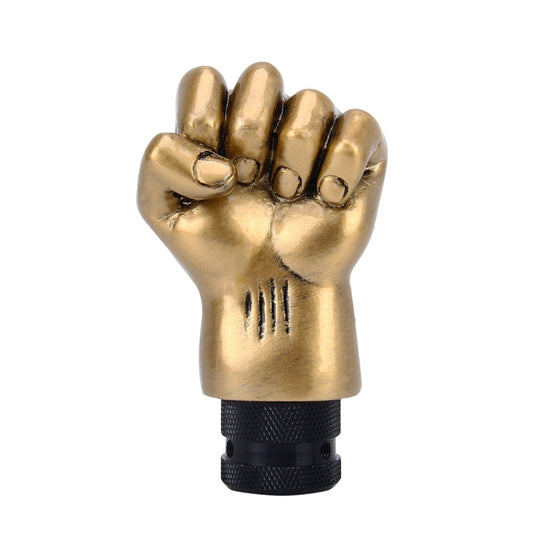 Universal Fist Shape Aluminum Manual or Automatic Gear Shift Knob Compatible with Three Rubber Covers Fit for All Car by buy2fix