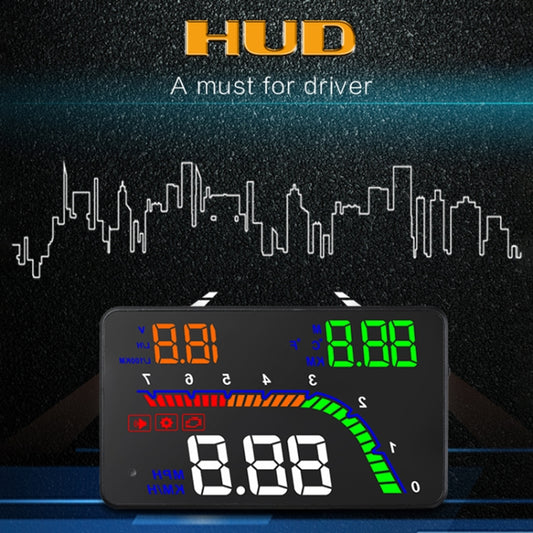 T100 OBD2 4 inch Vehicle-mounted Head Up Display Security System, Support Car Speed / Engine Revolving Speed Display / Instantaneous Fuel Consumption / Detection and Elimination Fault Code by buy2fix