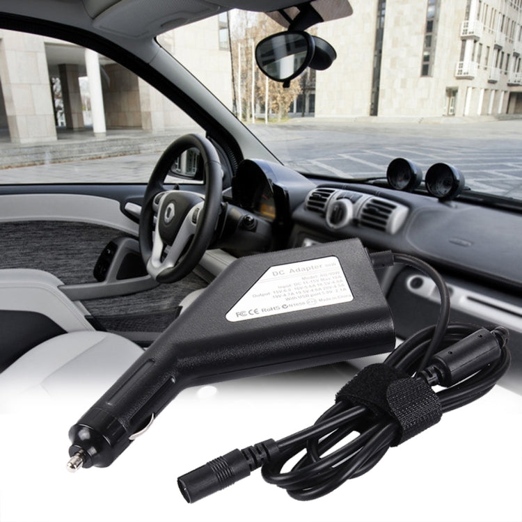 Laptop Notebook Power 90W Universal Car Charger with 8 Power Adapters & 1 USB Port for Samsung, Sony, Asus, Acer, IBM, HP, Lenovo (Black) by buy2fix