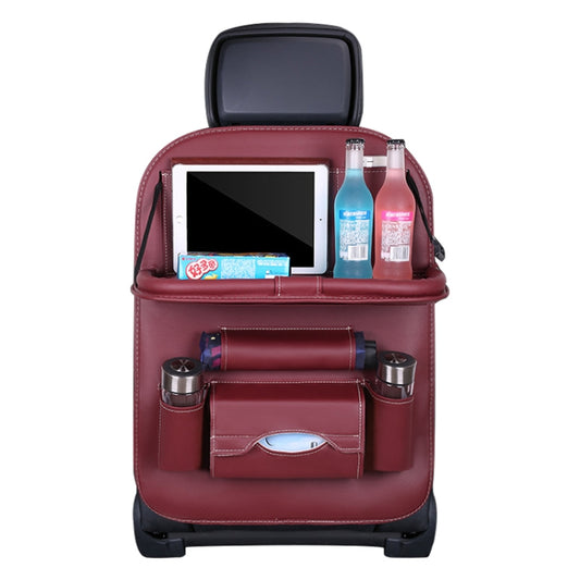 Multifunction Car Seat Pockets Folding Storage Bag (Wine Red) by buy2fix