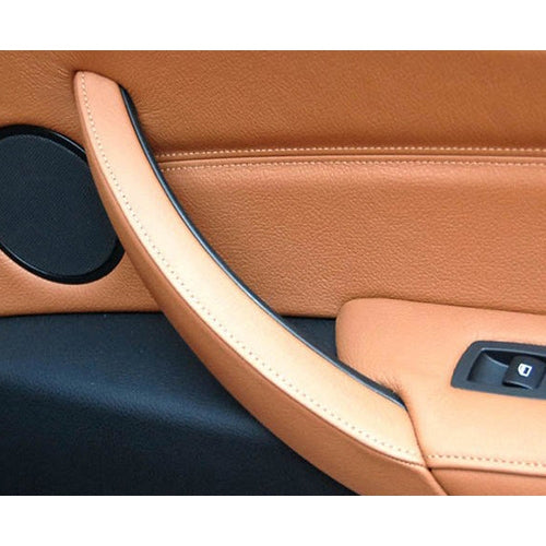Car Interior Left Handle Inner Door Armrest Panel Pull 51416969401 for BMW X5 / X6, Left Drive(Brown) by buy2fix