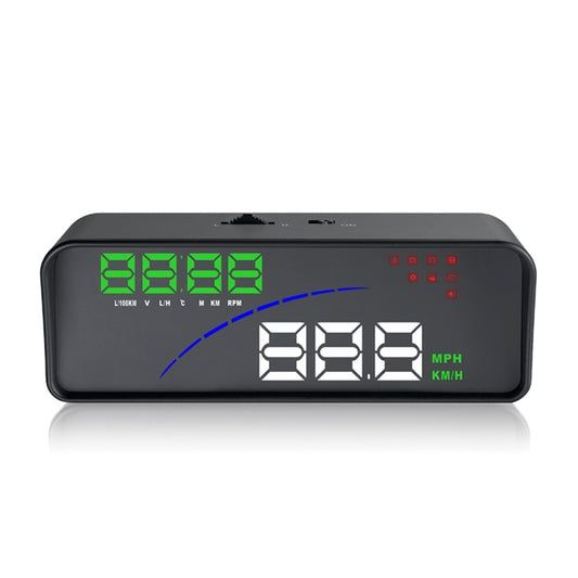 P9 HUD 3.6 inch Car OBD2 Smart Digital Meter with Multi-color, Speed & RPM & Water Temperature & Oil Consumption & Driving Distance / Time & Voltage Display, Over Speed Alarm, Low Voltage Alarm, Kilometers & Miles Switching, Light Sensor Functions by buy2fix