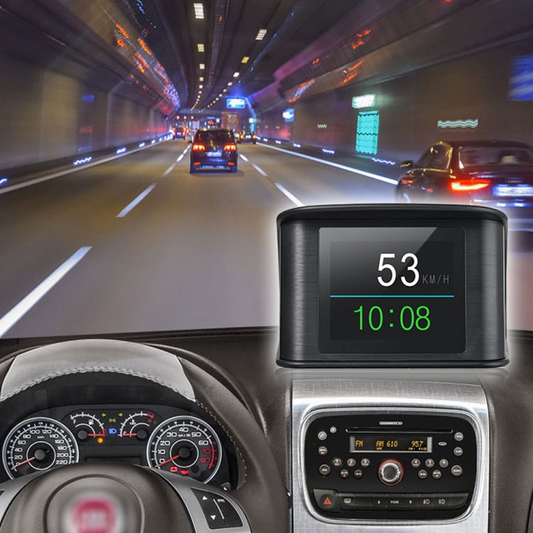 T600 HUD 2.2 inch Car GPS Smart Digital Meter with TFT LCD Multi-color, Speed & Driving Distance / Time & Voltage Display, Over Speed Alarm, Low Voltage Alarm, Kilometers & Miles Switching by buy2fix