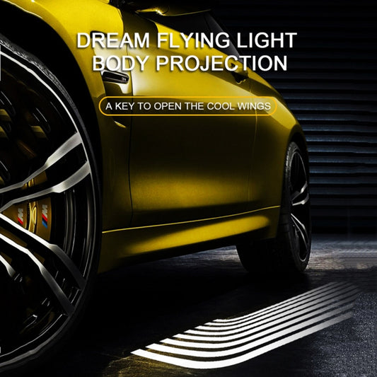 2 PCS DC 8-36V Ghost Shadow Courtesy Angel Wings Projection Lamp Car Door LED Welcome Lights(White Light) by buy2fix