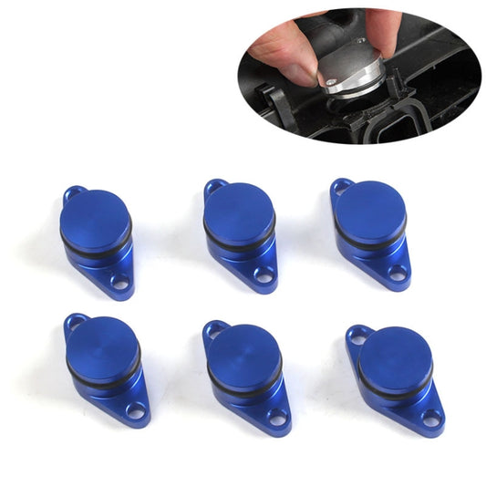 6 PCS 33mm Swirl Flap Flaps Delete Removal Blanks Plugs for BMW M57 (6-cylinder)(Blue) by buy2fix