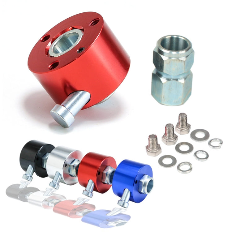 Universal Aluminum Car Steering Wheel Quick Release Disconnect Hub 3/4 inch Shaft Size(Red) by buy2fix