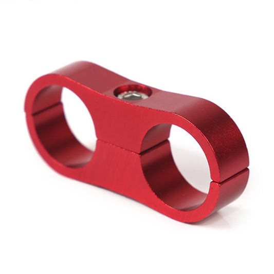 AN4 Automotive 2-hole High Pressure Tubing Fixing Clip Car Tubing Clamp Aluminum Alloy Clip Tubing Separator, Random Color Delivery by buy2fix