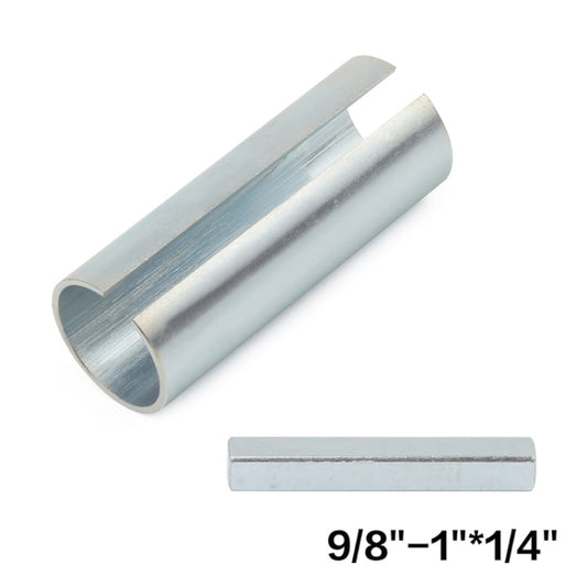 1 inch to 9/ 8 inch Gas Engine Pulley Crank Shaft Sleeve Adapter Predator with 1/4 inch Keystock by buy2fix