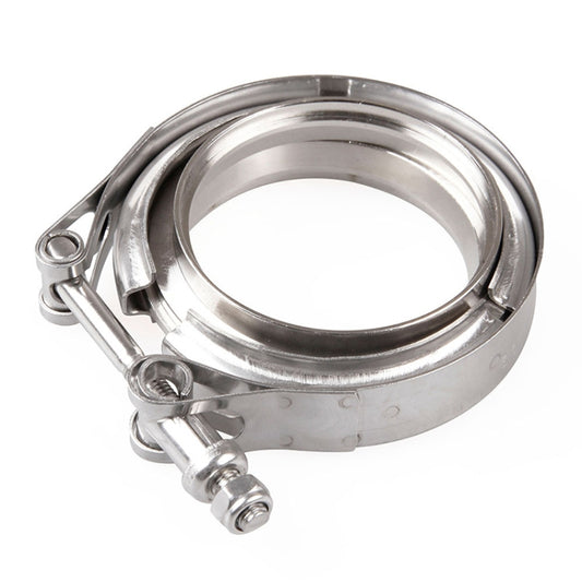4 inch Car Turbo Exhaust Downpipe V-Band Clamp Stainless Steel 304 Flange Clamp by buy2fix