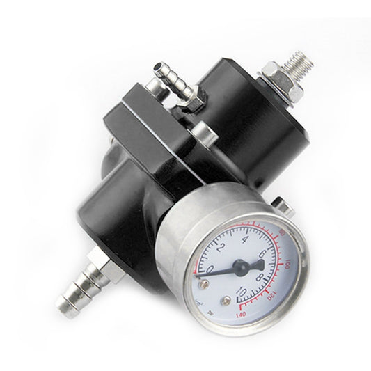 0-140PSI Universal Car Fuel Pressure Regulator with Gauge Adjustable Oil Pressure Regulator by buy2fix