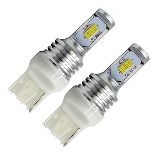 2 PCS T20/7440 72W 1000LM 6000-6500K Bright White Light Car Turn Backup LED Bulbs Reversing Lights, DC 12-24V (Ice Blue Light) by buy2fix