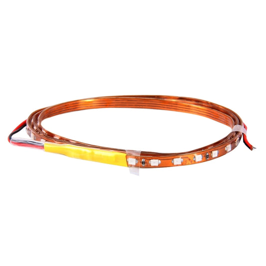 5 PCS Flow Style 45 LED 3528 SMD Waterproof Flexible Car Strip Light for Car Decoration, DC 12V, Length: 90cm(Yellow Light) by buy2fix