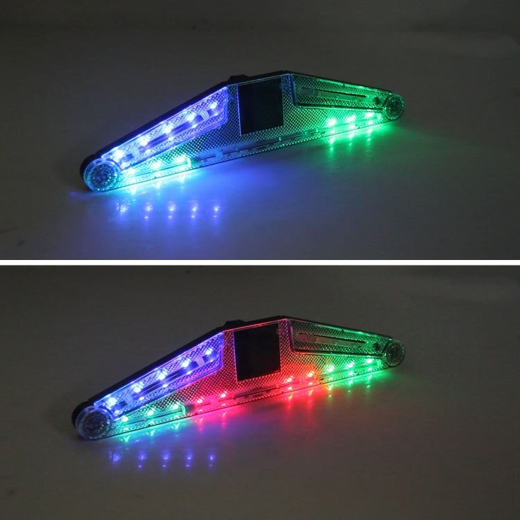 Solar Anti Collision Cupule Ranger Lamp Car Taillight LED Flash Warning Light Caution Light Foldable Solar Cupule Warning Lamp with Temporary Parking License by buy2fix