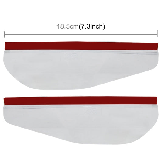 1 Pair Car Rearview Mirror Rain Blades Car Back Mirror Eyebrow Rain Cover Car Rearview Mirror Eyebrow Covers Flexible Protection Rainproof Decoration Accessories(Transparent) by buy2fix