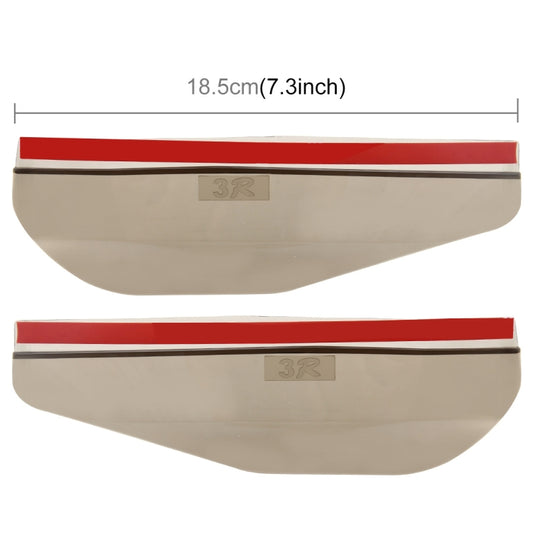 1 Pair Car Rearview Mirror Rain Blades Car Back Mirror Eyebrow Rain Cover Car Rearview Mirror Eyebrow Covers Flexible Protection Rainproof Decoration Accessories(Brown) by buy2fix