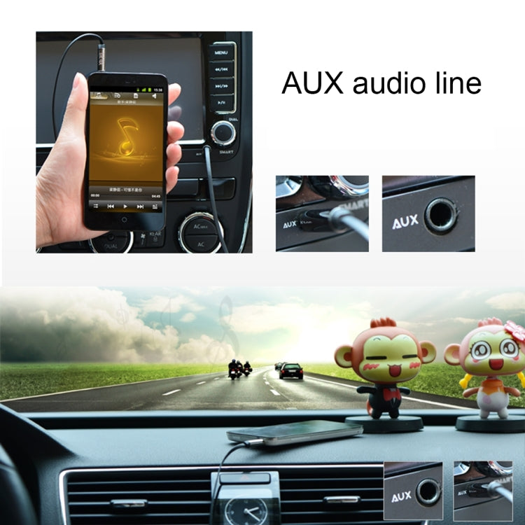 3.5mm Male to USB 2.0 Female Audio Converter Retractable Coiled Cable for Car MP3 Speaker U Disk, Length: 1m(Black) by buy2fix