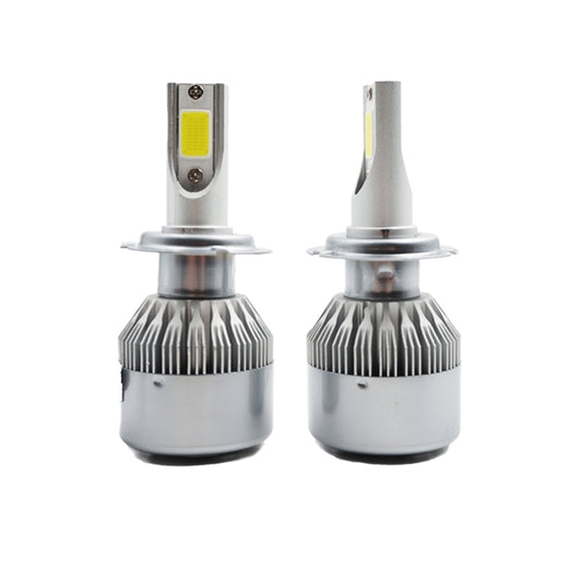 2pcs H7 18W 1800LM 6000K Waterproof IP68 Car Auto LED Headlight with 2 COB LED Lamps, DC 9-36V(White Light) by buy2fix