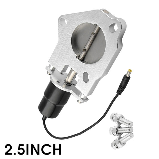 Universal Car 2.5 inch Stainless Steel Racing Electric Exhaust Cutout Valves Control Motor Kit by buy2fix