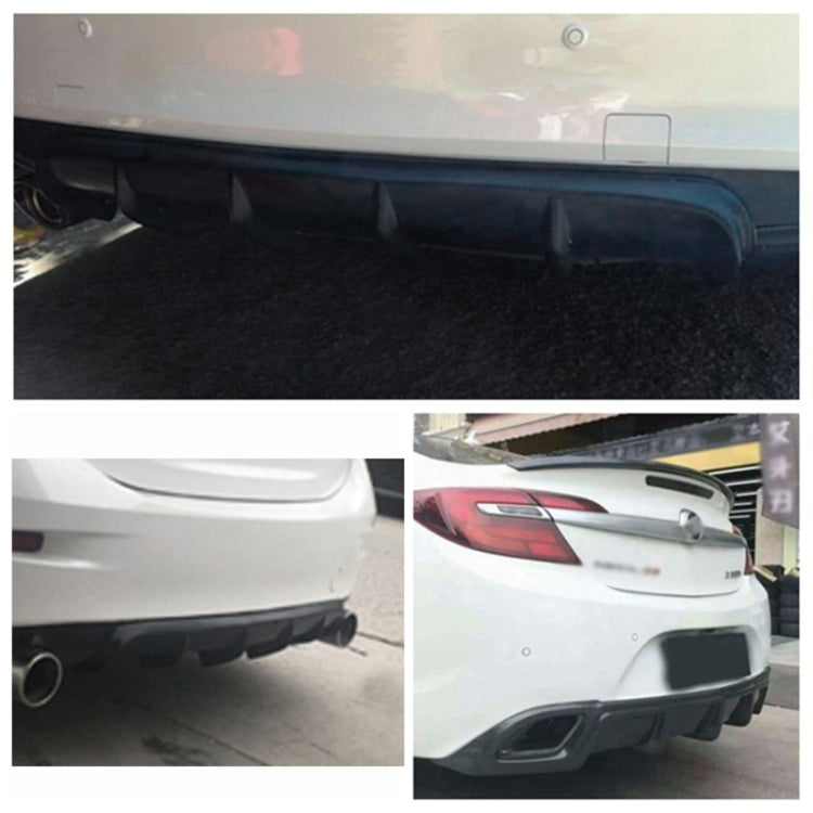 Universal Car Rear Bumper Lip Diffuser 6 Shark Fin Style Black ABS, Size: 67cm by buy2fix
