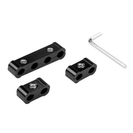 3 PCS Aluminum Engine Spark Plug Wire Separator Divider Organizer Clamp Kit (Black) by buy2fix