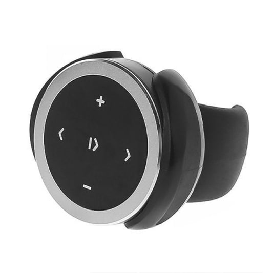 Car Wireless Bluetooth Controller Mobile Phone Multimedia Multi-functional Steering Wheel Remote Controller with Holder (Silver) by buy2fix