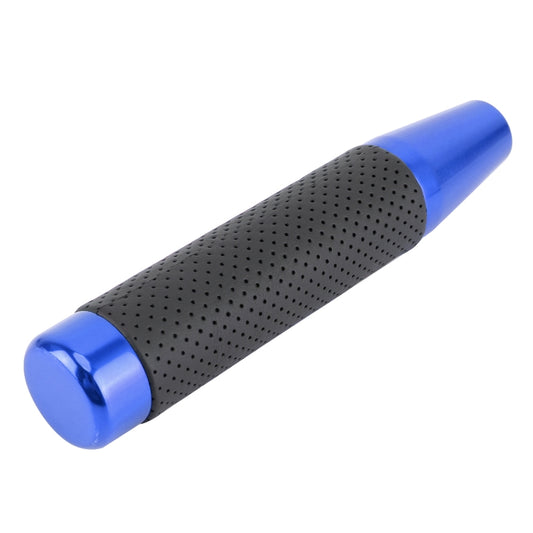 Metal Leather Long Column Car Shift Knob, Size: 18x3.3cm (Blue) by buy2fix