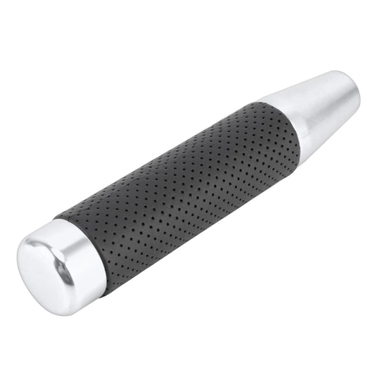Metal Leather Long Column Car Shift Knob, Size: 18x3.3cm (Silver) by buy2fix