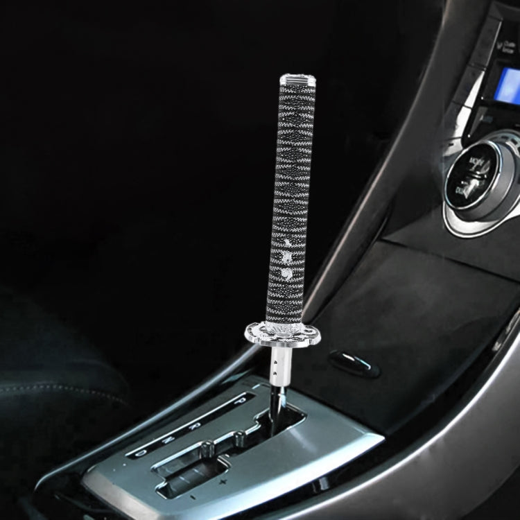 Universal Samurai Shape Manual or Automatic Gear Shift Knob, Length: 31.5cm (Silver) by buy2fix