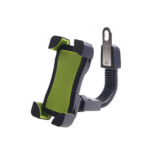 Universal 360 Degrees Free Rotation ABS Motorcycle Phone Bracket Mountain Bike Navigation Bracket GPS/Mobile Holder for 3.5-6.5 inch Mobile Phone(Green) by buy2fix