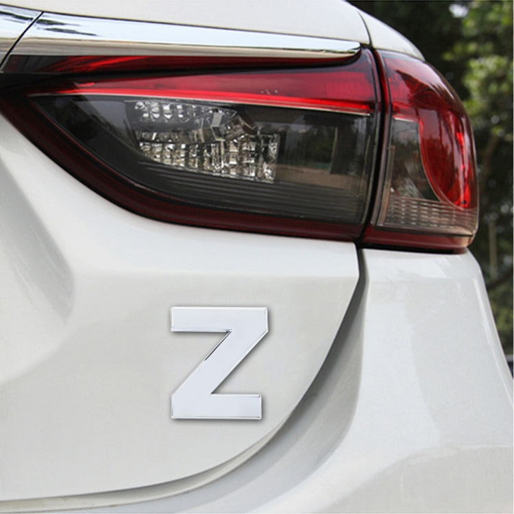 Car Vehicle Badge Emblem 3D English Letter Z Self-adhesive Sticker Decal, Size: 4.5*4.5*0.5cm by buy2fix