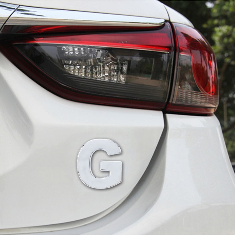 Car Vehicle Badge Emblem 3D English Letter G Self-adhesive Sticker Decal, Size: 4.5*4.5*0.5cm by buy2fix