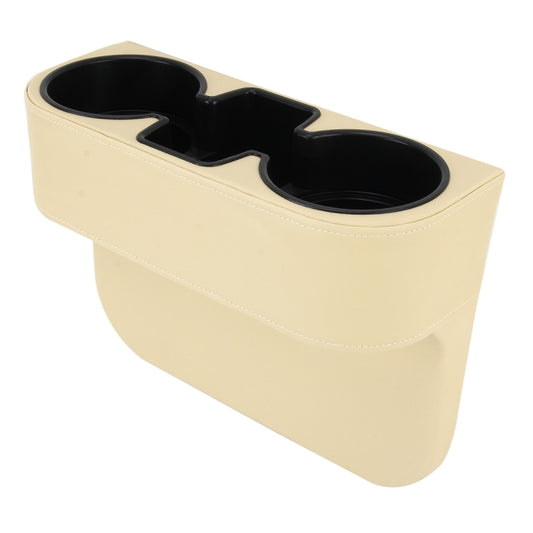 Car Seat Crevice Storage Box Cup Drink Holder Auto Pocket Stowing Tidying for Phone Pad Card Coin Case Car Accessories(Khaki) by buy2fix