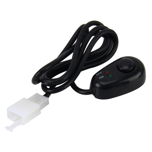 Car Truck Boat Switch Toggle Light Switch 3Pins DC12/24V Car Auto Universal DIY 3 Pin Drop-shaped Switch OFF-ON Push Button with Red and Green Indicator Light, Cable Length: 90cm by buy2fix