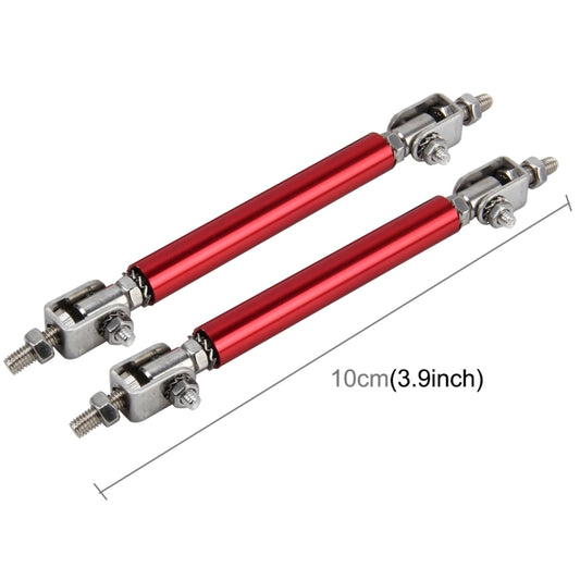 2 PCS Car Modification Large Surrounded By The Rod Telescopic Lever Front and Rear Bars Fixed Front Lip Back Shovel Adjustable Small Rod, Length: 10cm(Red) by buy2fix