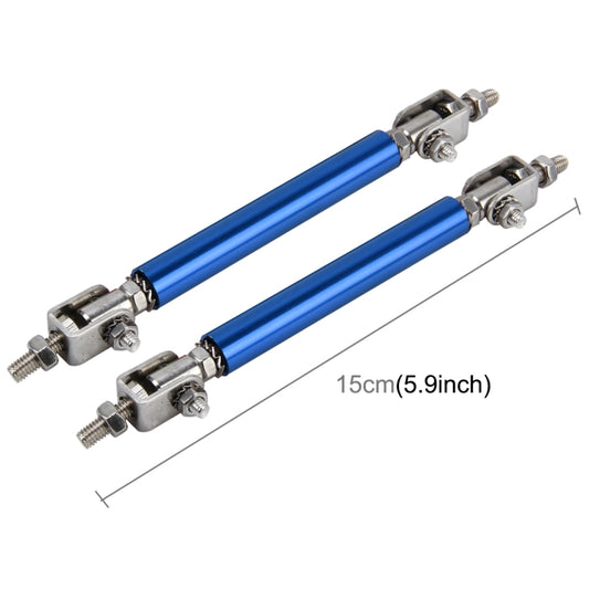 2 PCS Car Modification Large Surrounded By The Rod Telescopic Lever Front and Rear Bars Fixed Front Lip Back Shovel Adjustable Small Rod, Length: 15cm(Blue) by buy2fix