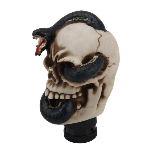 Universal Skull with a Snake Shape Car Gear Shift Knob Modified Car Gear Shift Knob Auto Transmission Shift Lever Knob Resin Gear Knobs by buy2fix