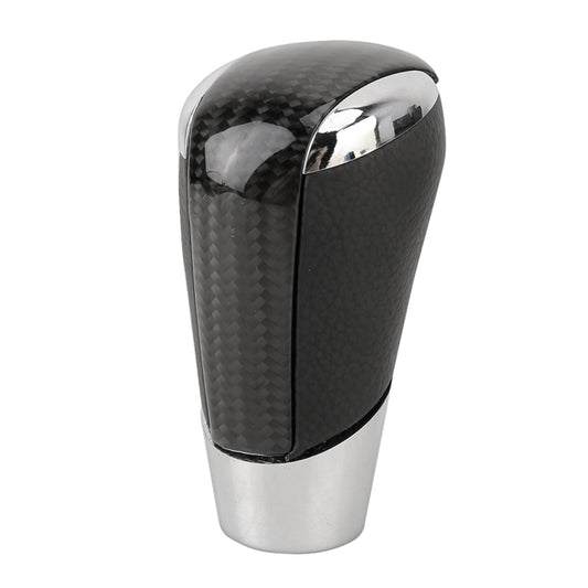 Universal Carbon Fiber Texture Leather Hole Pattern Car Gear Shift Knob Modified Shifter Lever Knob by buy2fix