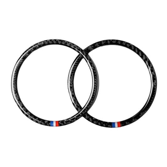 2 PCS Car USA Color Carbon Fiber Horn Ring Decorative Sticker for Ford Mustang 2015-2017 by buy2fix