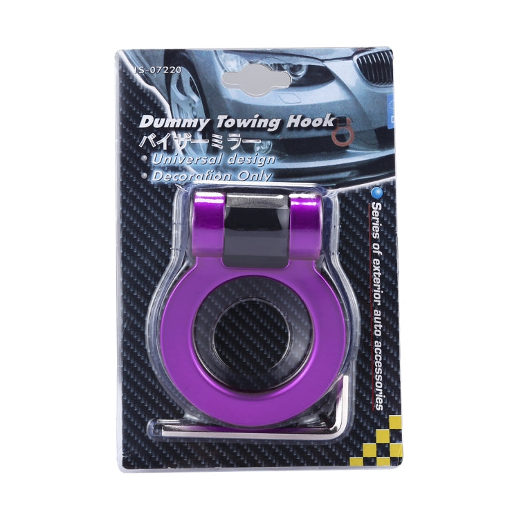 Car Truck Bumper Round Tow Hook Ring Adhesive Decal Sticker Exterior Decoration (Purple) by buy2fix