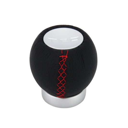 Universal Car Ball Shape Gear Shifter Lever Manual Automatic Black Leather Shift Knob Adapter by buy2fix