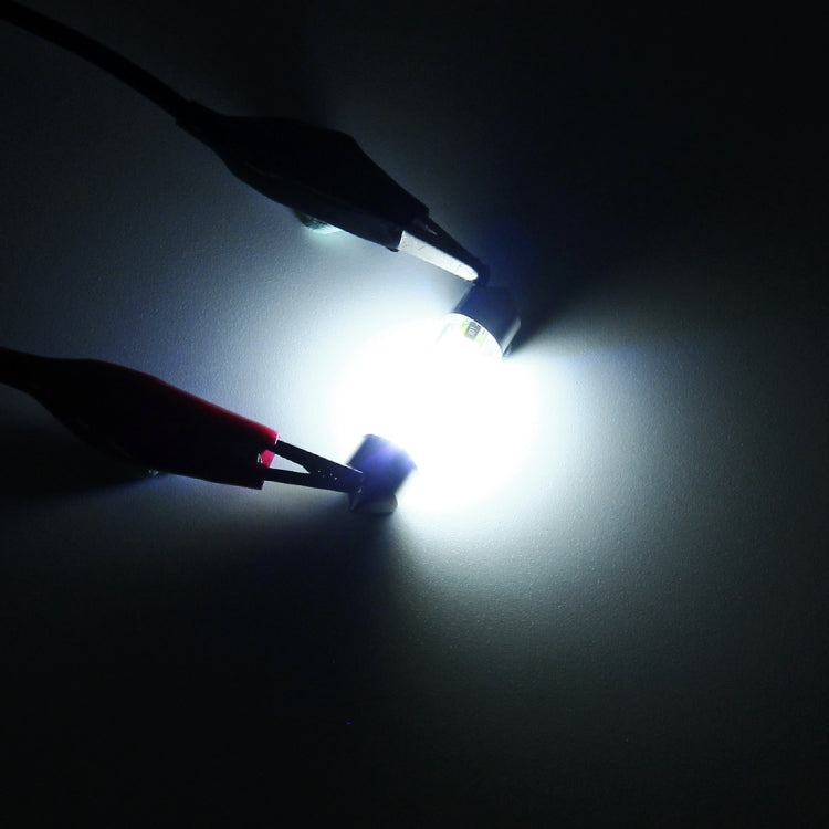 10 PCS 36mm 1W 6000K White Light Car Dome Lamp License LED Reading Light, DC 12V by buy2fix