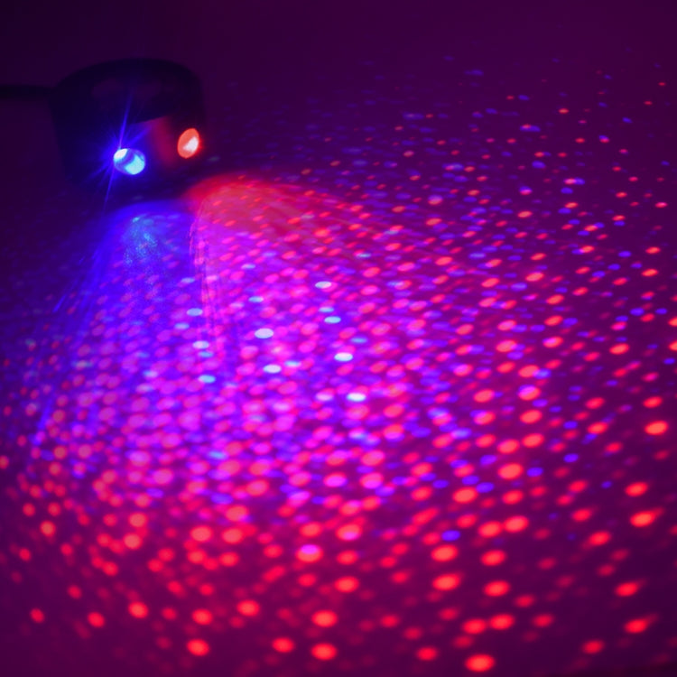 Car Roof Ceiling Decoration 5V Red Blue LED Star Night Lights Projector Atmosphere Galaxy Lamp by buy2fix